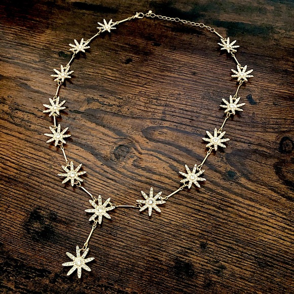 Nasty Gal Star of the Show Diamante Drop Necklace - Picture 2 of 5